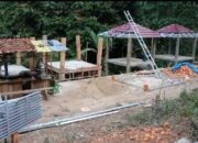 Proyek Siluman Wisata Curug Kelawas Lampura Diduga Abal-abal