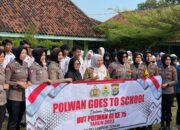Sambut Hari Jadi Polwan ke-75, Srikandi Polres Lampung Tengah Goes to School