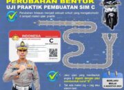 Ditlantas Polda Lampung Terapkan Pembaruan Sirkuit Uji Praktek SIM C