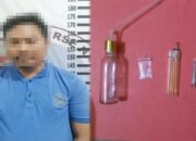 Polres Tulang Bawang Tangkap Pria Asal Batang Hari Yang Sedang Asyik Konsumsi Narkotika