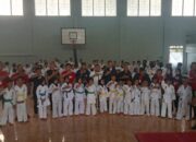 Ratusan Inkado Lampura Laksanakan Ujian Kenaikan Sabuk Karateka