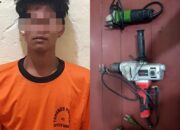 Bobol Bengkel Las Milik Warga, Pelaku Berhasil Diringkus Polsek Seputih Surabaya Kurang Dari 16 Jam