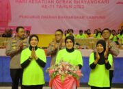 Bhayangkari Cabang Brimob Keluar Sebagai Juara Dalam Turnament Bola Voli HKGB ke-71