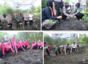 Kapolres Serta Personil Jajaran Polres Lampung Selatan Menanam 2.100 Bibit Pohon
