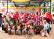 Bunda PAUD Lampung Tengah Hj. Mardaiana Musa Ahmad Hadiri Acara Bermain Bersama Anak