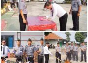 Apel Pagi, Kalapas Kelas ll A Kalianda Pimpin Pelaksanaan Pemusnahan Barang Bukti Hasil Sitaan