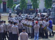 Jelang Pemilu 2024, Polres Lampung Utara Gelar Latihan Dalmas