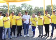 Senam Sehat Bersama, Bank Lampung Sosialisasikan Penggunaan Aplikasi L Online Bagi Seluruh Pegawai