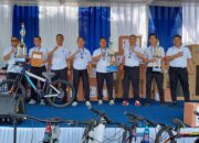HUT Lantas Ke 68, Wadirlantas Polda Lampung Juara 1 Bulu Tangkis Ganda Putra Bersama Anggotanya