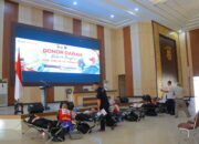 Jelang Hari Jadi Humas Polri Ke- 72, Polda Lampung Gelar Bakti Sosial Donor Darah
