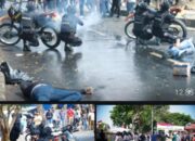 Polres Lamsel Gelar Simulasi (SISPAMKOTA) Tahap Pengamanan Pemilu 2024 Didepan Kantor KPUD Lampung Selatan