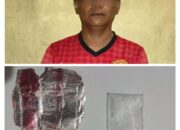 Polsek Seputih Mataram Polres Lampung Tengah Amankan Seorang Pria warga Qurnia Mataram Diduga Menyimpan Narkotika Jenis Sabu
