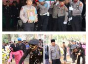 Beri Penghormatan Terakhir, Kapolres Lampung Tengah Pimpin Upacara Pemakaman Anggota Polri
