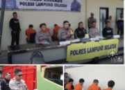 Tekab 308 Polres Lamsel Ringkus Empat Orang Pelaku Residivis Kambuhan Pelaku Pencurian Truck