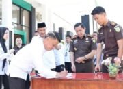 Sekda Alpian Hadiri Pemusnahan barang Bukti dan Barang Rampasan