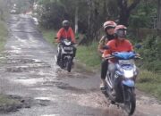 Ruas Jalan Kabupaten di Lampung Tengah Tetap Rusak Parah