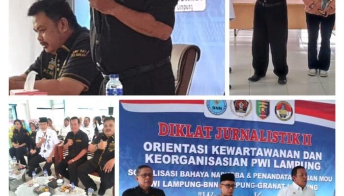 DPD GRANAT Lampung tandatangani MoU dengan PWI & BNN Provinsi Lampung