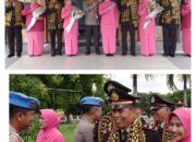 Tangis Haru Warnai Pelepasan Purna Tugas Personel Polres Lampung Tengah