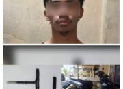 Nyaris Diamuk Massa, Pelaku Curanmor Berhasil Diamankan Polsek Terbanggi Besar