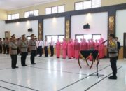 Kapolres Lamtim Pimpin Sertijab Kabag Sdm Dan Kapolsek Waway Karya