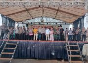 Pimpin Pengamanan Tasyakuran Kades, Kapolsek Jabung Terima Senpi Rakitan