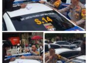 Respon Keluhan Masyarakat, Polres Lampung Tengah Skotlet Lampu Rotator Mobil Dinas