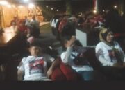Tim Relawan IM Ganjar Provinsi Lampung Gelar Nobar Capres ke 3 di Ranbow Cafe Jati Agung