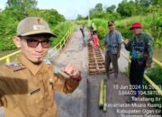 Gerak Cepat Jembatan Penghubung Desa Tanabang Ilir Mulai Diperbaiki