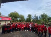 TPD dan Relawan Ganjar Mahfud Lampung Gelar Senam Sehat Bersama Ibu-Ibu di Wai Lubuk