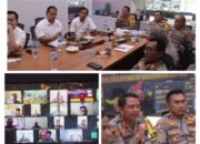 Pengamanan Pemilu 2024, Kapolres Lampung Tengah Gelar Vicon Bersama Kapolsek Jajaran