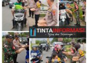 Peduli Sesama, Kapolsek Punggur Bersama TNI dan Relawan Kebaikan Bagikan 600 Takjil Gratis Jelang Buka Puasa