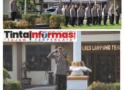 Antisipasi Kemacetan Pada Arus Balik Lebaran 1445 H, Polres Lampung Tengah Lakukan Apel Siaga