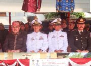 Bupati Bersama Satker Pemda Pesawaran Aktualisasikan Nilai Pancasila Melalui Upacara Di Halaman Pemda