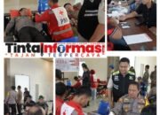 Sambut Hari Bhayangkara Ke 78, Polres Lampung Tengah Gelar Donor Darah