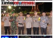 Pastikan Aman Kondusif, Kapolres Lampung Tengah Pimpin Patroli Gabungan di Malam Takbiran Idul Adha 1445 H