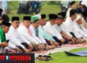 Bupati Nanang Ermanto Sholat Idul Adha Bersama Masyarakat Way Galih