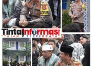 Dekatkan Diri Dengan Masyarakat, Kapolres Lampung Tengah Melaksanakan Shalat Ied di Ponpes Rowdotul Alimir Robbaniy