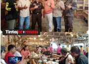 Kajari Pringsewu dan Lembaga Wartawan Gelar Silaturahmi di Rumah Makan Dibakule