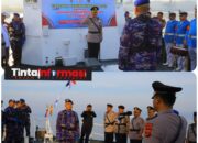 Menyambut Hari Bhayangkara ke 78, Polda Lampung Tabur Bunga di Laut