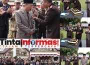 Hari Bhayangkara Ke-78, Dandim 0411/KM Geruduk Polres Lampung Tengah Berikan Kejutan