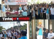 Ribuan Masyarakat Lampung Tengah Menyambut Kedatangan RMD Cagub Lampung Pilihan Rakyat