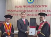 Promosi Doktor, Zainudin Hasan Tawarkan Penyelesain Perkara Pidana Melalui Hukum Adat