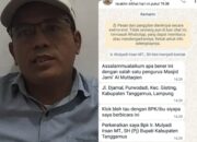 Catut Nama Pj. Bupati Tanggamus, Sang Pecundang Kembali Tipu Rp. 150 Juta
