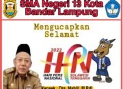 SMA Negeri 13 Bandar Lampung Mengucapkan Selamat Hari Pers Nasional (HPN) 2022