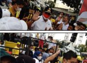 Lautan Manusia Peserta Jalan Sehat AMPG Colour Run Walk Tumpah Ruah Menyesaki Halaman Gedung Sumpah Pemuda PKOR Wayhalim