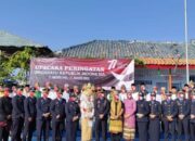 Rumah Tahanan Negara Kelas IIB Menggala,  Melaksanakan Upacara Bendera Hut Ke-77 RI Secara Langsung Di Lapangan Olahraga Rutan Menggala