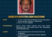 Polres Tanggamus Polda Lampung, Umumkan Daftar Pencarian Saksi