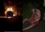 Di Duga Dua Kendaraan Sedang Muat BBM Ilegal Milik Oknum YY dan Aldi Hangus Terbakar 