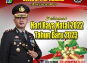 Kapolres Lampung Tengah AKBP Doffie Fahlevi Sanjaya, S.I.K, M.Si, Mengucapkan Selamat Natal 2022 Dan Tahun Baru 2023 ” Momentum Untuk Melayani Masyarakat Lebih Baik Lagi”