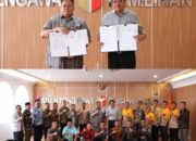 Bupati Musa Ahmad Hadiri Acara Penyerahan NPHD dan BASTBMD Berupa Tanah Kepada Bawalu